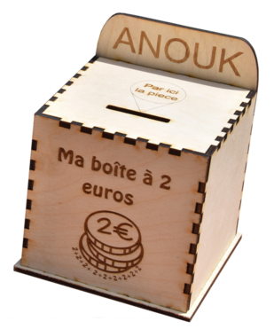 Tirelire en bois