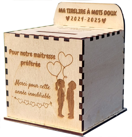 Tirelire en bois
